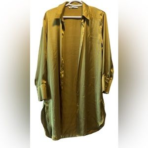 Zara long shirt dress